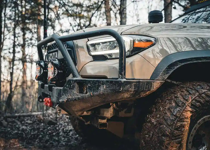 Hi-Lite Overland Front Bumper with Bull Bar Fits 2016-2023 Toyota Tacoma