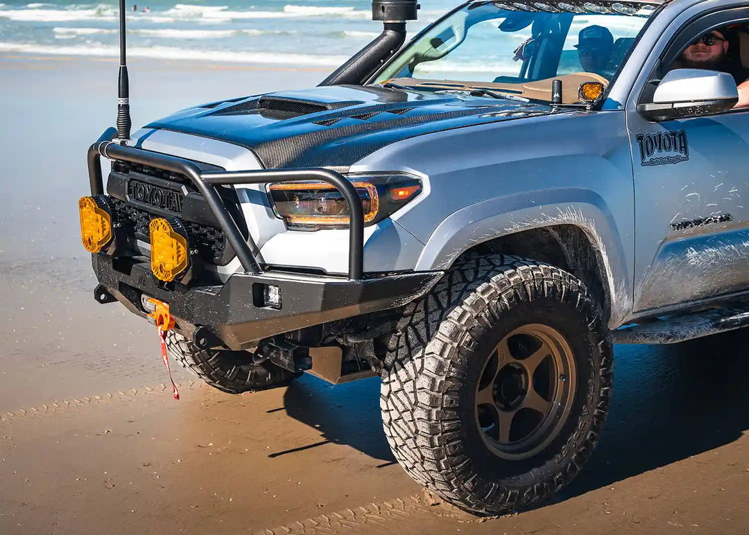 Hi-Lite Overland Front Bumper with Bull Bar Fits 2016-2023 Toyota Tacoma