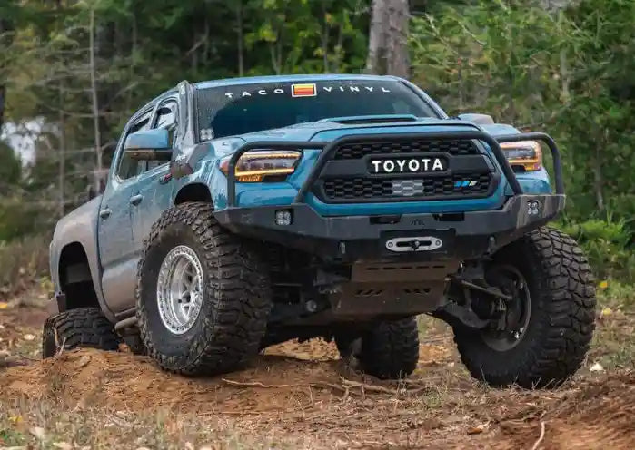 Hi-Lite Overland Front Bumper with Bull Bar Fits 2016-2023 Toyota Tacoma