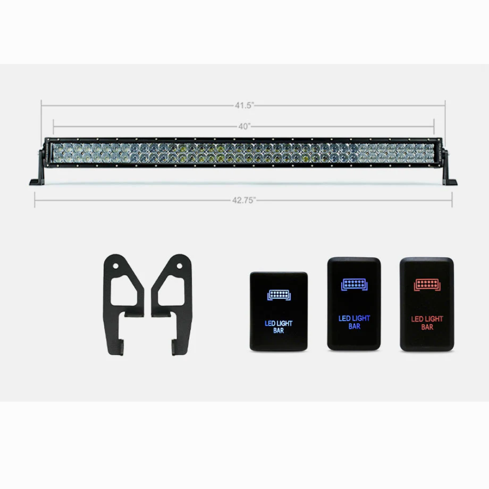 42" Dual Row Premium Roof Rack Lighting Kit | Spot & Combo