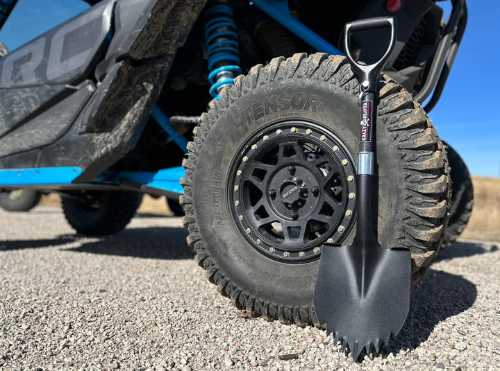 Krazy Beaver Shorty Shovel | Textured Black Head / Black Handle | ATV / UTV