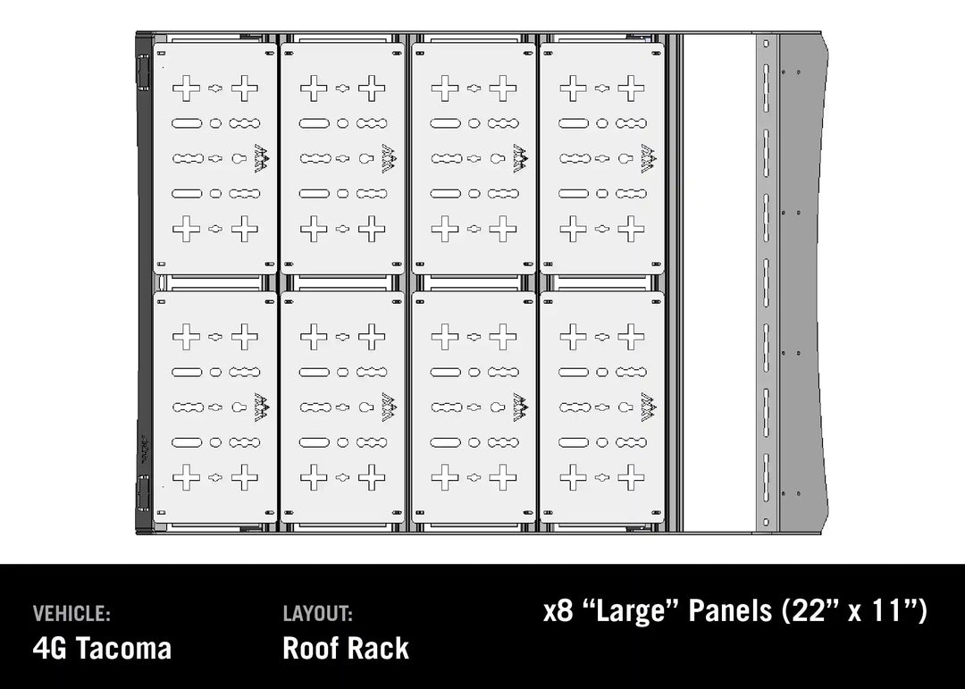 DRIFTR Toyota Tacoma Roof Rack Fits 2024+ Toyota Tacoma