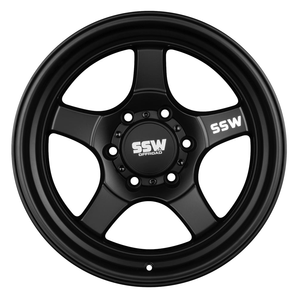 STRYKER | MATTE BLACK | 17x9.0 -25