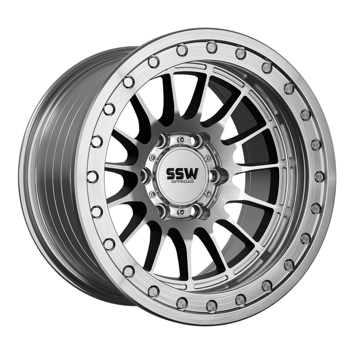 BEADLOCK DAKAR | MACHINED SILVER | 17X9.0 | -25
