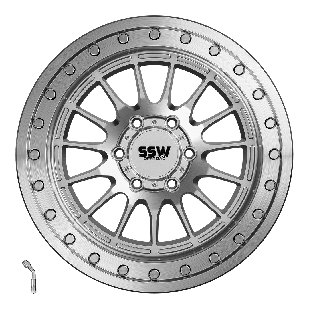 BEADLOCK DAKAR | MACHINED SILVER | 17X9.0 | -25