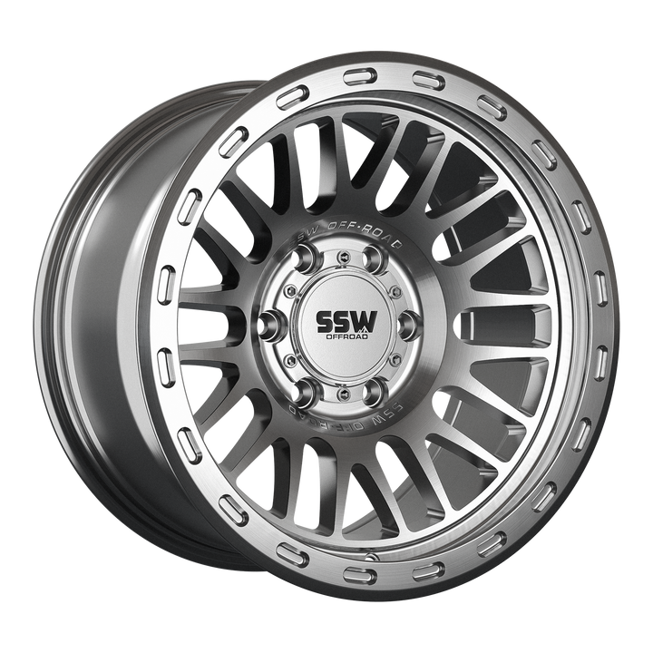 GRIFFON | MACHINED SILVER | 17X9.0 | -25