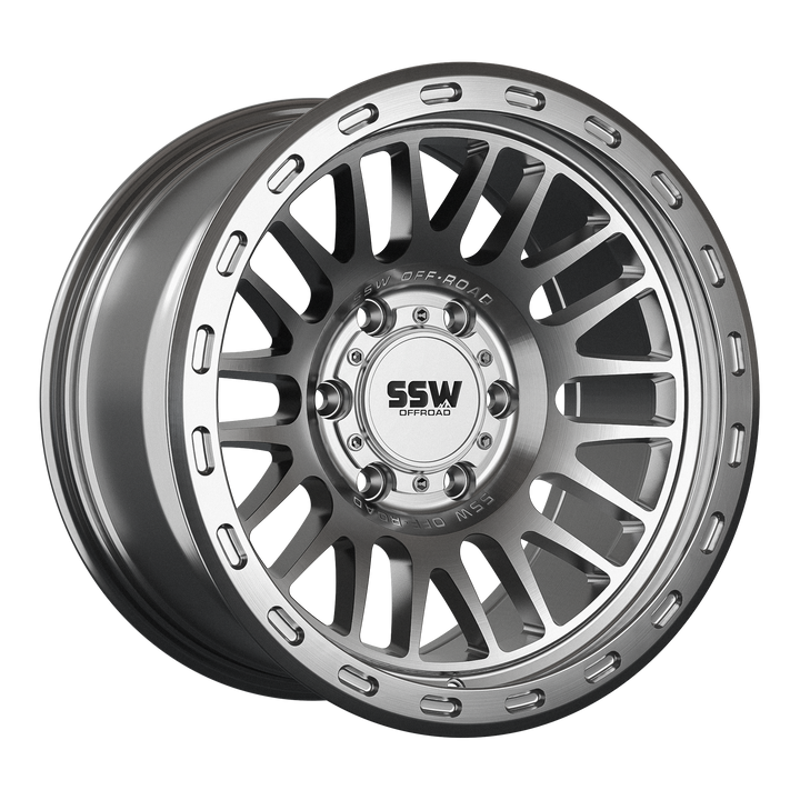 GRIFFON | MACHINED SILVER | 17X9.0 | -25