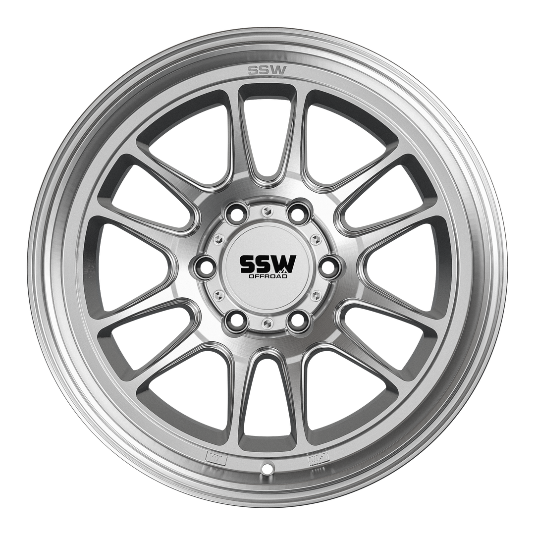 RAPTOR | MACHINED SILVER | 17X9.0 | -12