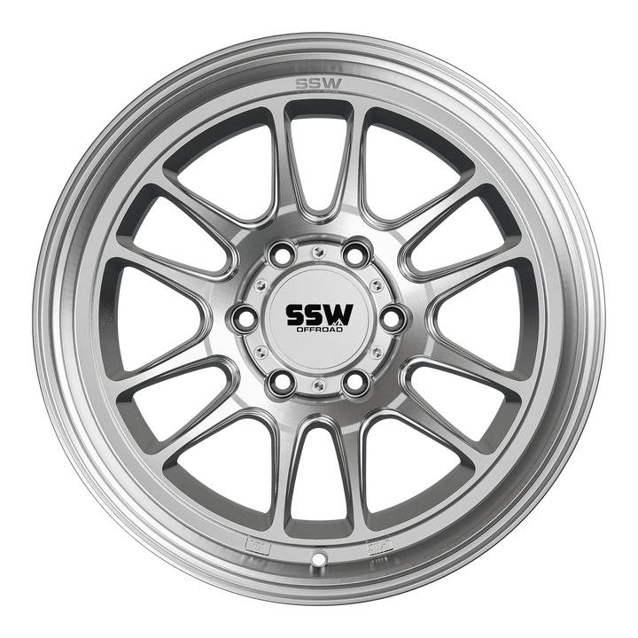 RAPTOR | MACHINED SILVER | 17X9.0 | -12