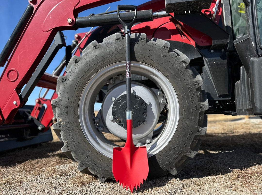 Krazy Beaver Shovel | Textured Red Head / Black Handle | XL