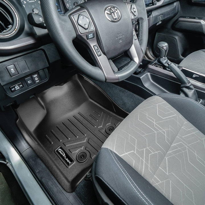 SmartCoverage™ Custom Fit Floor Liners fits 2018-2023 Toyota Tacoma Access Cab (Automatic Transmission)