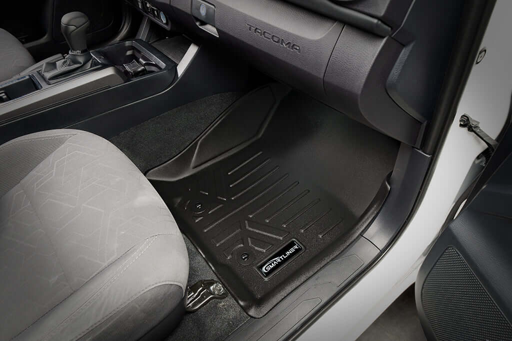 SmartCoverage™ Custom Fit Floor Liners fits 2018-2023 Toyota Tacoma Double Cab (Automatic Transmission)