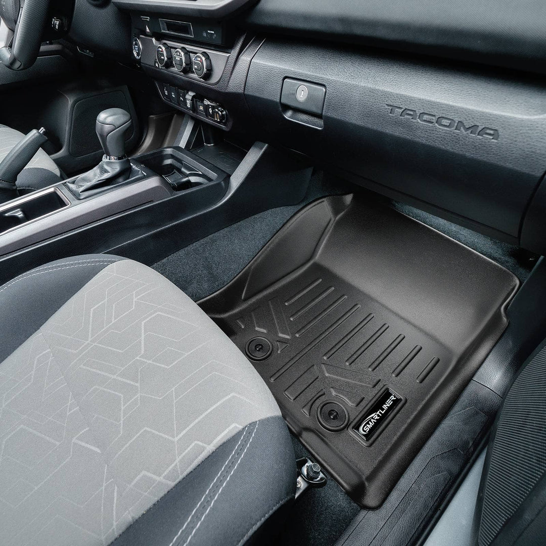 SmartCoverage™ Custom Fit Floor Liners fits 2018-2023 Toyota Tacoma Access Cab (Automatic Transmission)