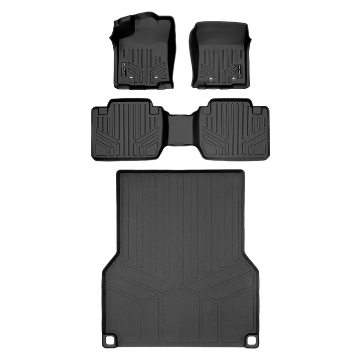 SmartCoverage™ Custom Fit Floor Liners fits 2018-2023 Toyota Tacoma Access Cab (Automatic Transmission)