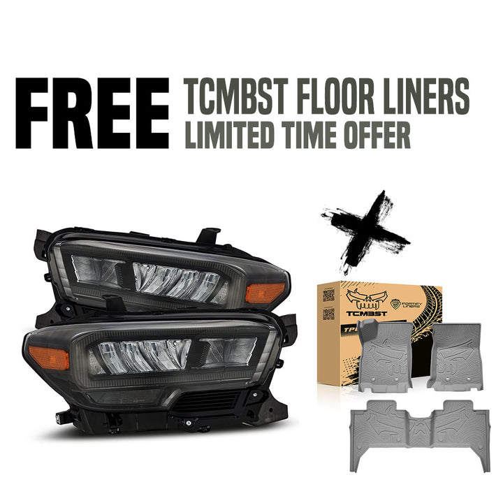 LUXX-Series LED Crystal Headlights Fits 2016-2023 Toyota Tacoma