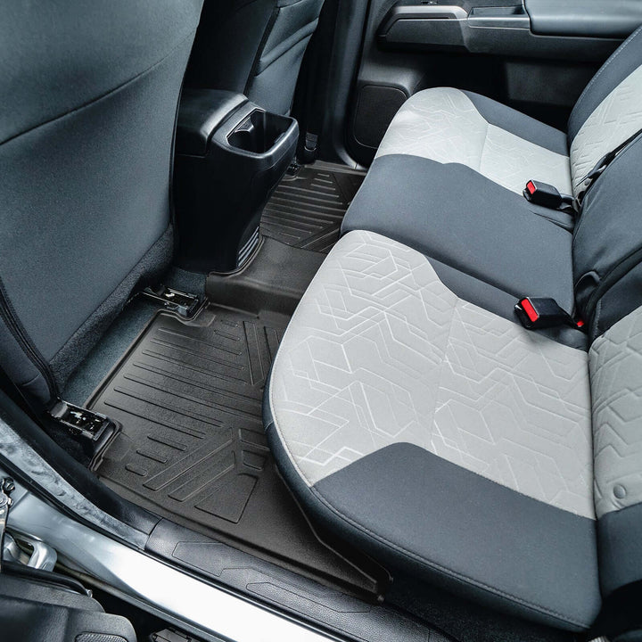 SmartCoverage™ Custom Fit Floor Liners fits 2018-2023 Toyota Tacoma Double Cab (Automatic Transmission)