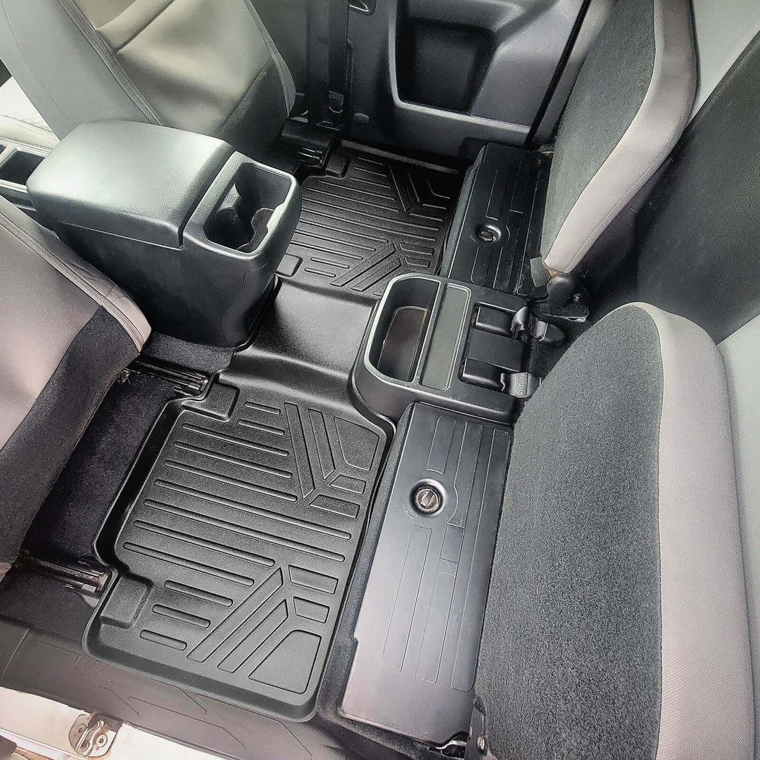 SmartCoverage™ Custom Fit Floor Liners fits 2018-2023 Toyota Tacoma Access Cab (Automatic Transmission)