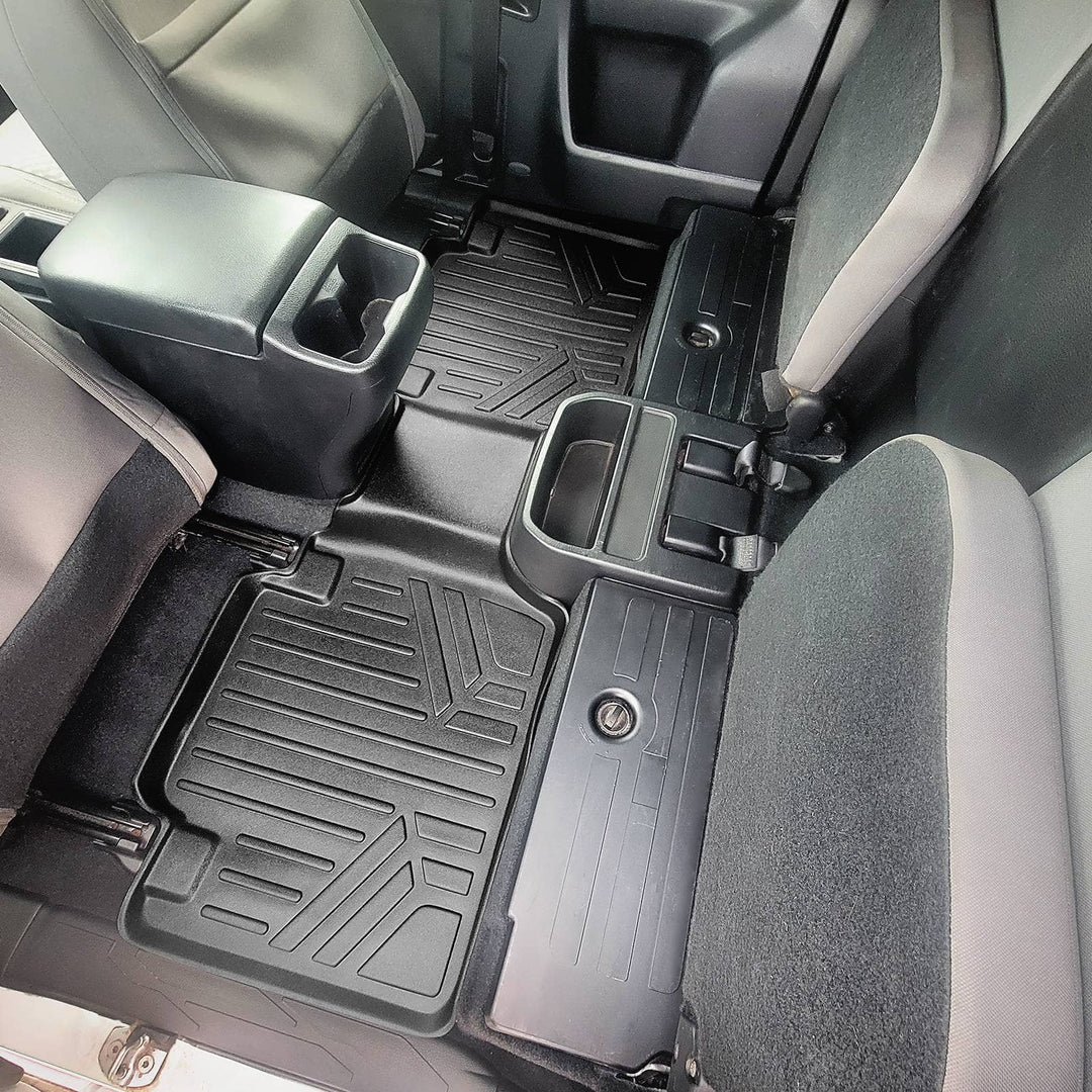 SmartCoverage™ Custom Fit Floor Liners fits 2018-2023 Toyota Tacoma Access Cab (Automatic Transmission)