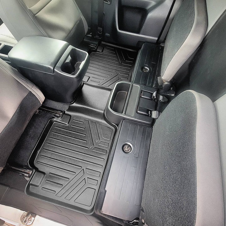SmartCoverage™ Custom Fit Floor Liners fits 2018-2023 Toyota Tacoma Access Cab (Automatic Transmission)