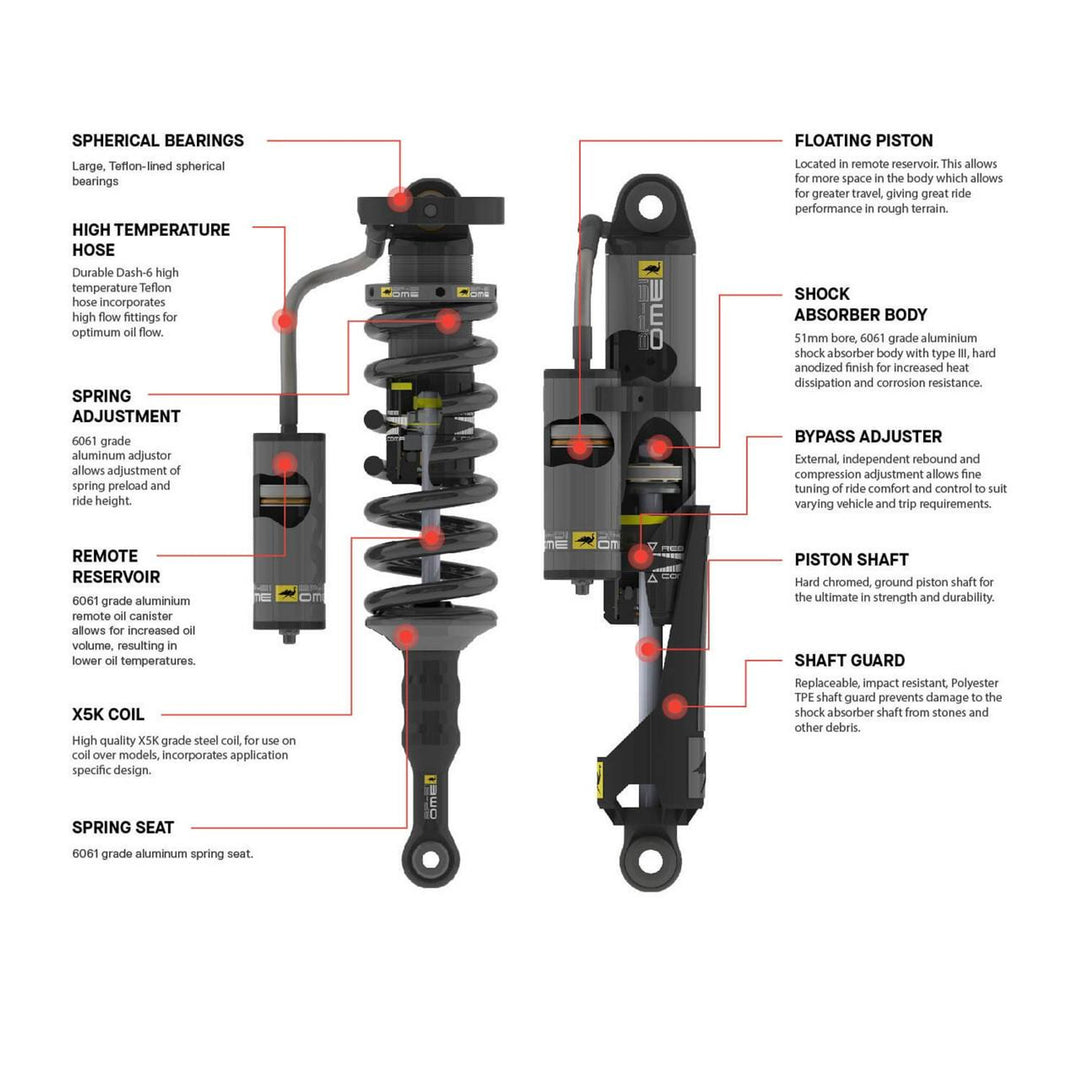 BP-51 Kit FRONT Coilovers - 3 in/0-330 lb - 1214K Fits 2024+ Toyota Tacoma