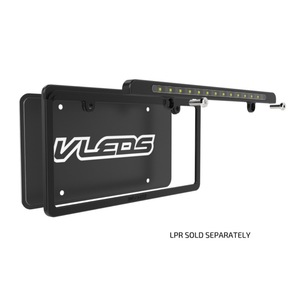 Billet Aluminum License Plate Frame For LPR / LPX Powder Coated Satin Black