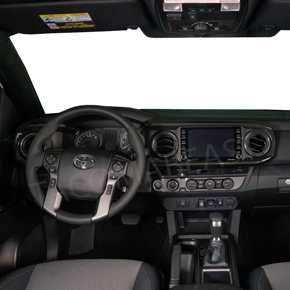 Interior Carbon Bundle (3rd Gen) | Center Console Dashboard Trim + Shift Knob