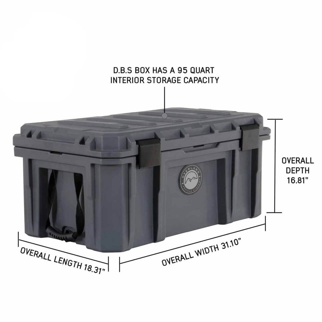 D.B.S. - Dark Grey Dry Box with Drain, and Bottle Opener