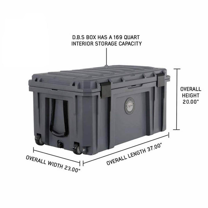 D.B.S. - Dark Grey Dry Box with Drain, and Bottle Opener