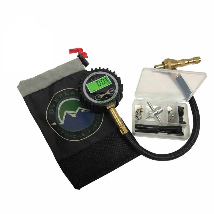 Digital Tire Deflator with Valve Kit & Storage Bag