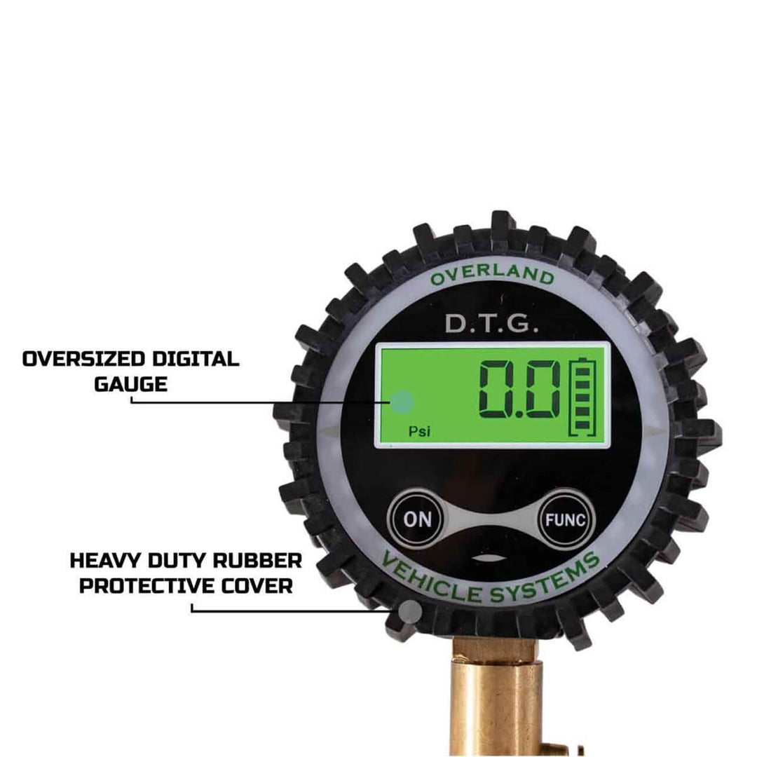 Digital Tire Gauge with Valve Kit & Storage Bag