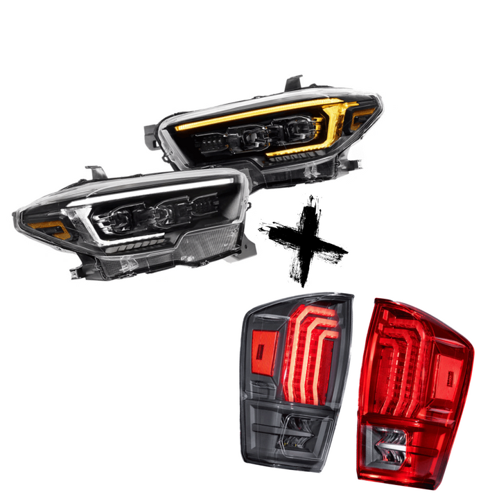 Headlights & Tail Lights COMBO (2016-2023 Toyota Tacoma)