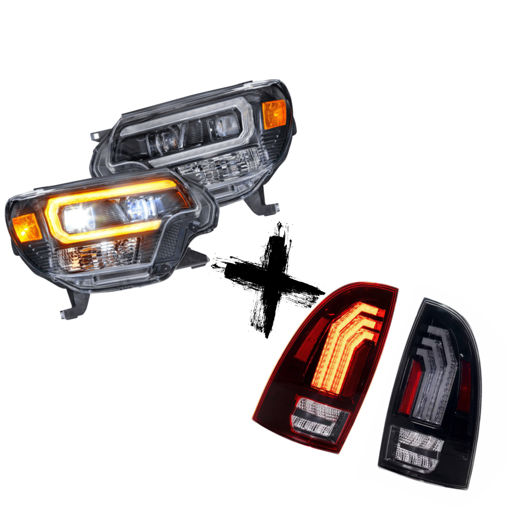 Headlights & Tail Lights COMBO (2012-2015 Toyota Tacoma)