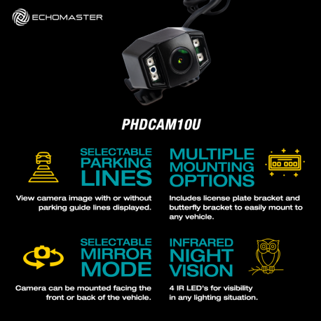 Front Mount Camera With Infrared Night Vision
