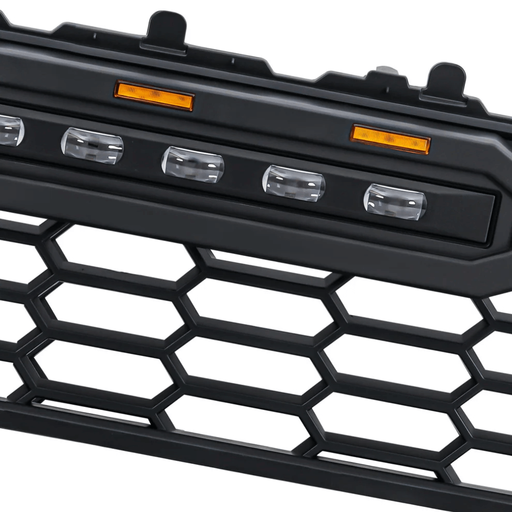 Front Grille W/ Off-Road Lights - Matte Black For 2024+ Toyota Tacoma