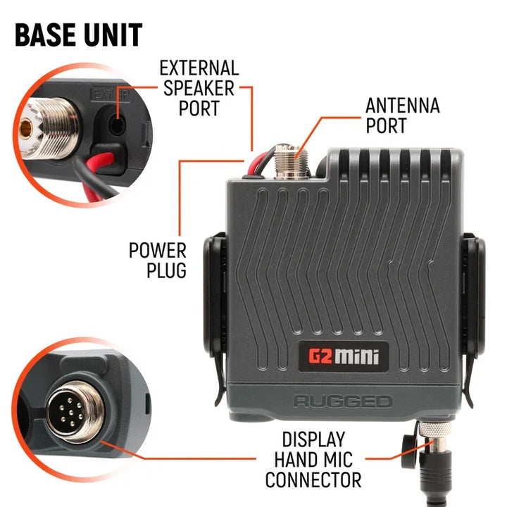 G2 Mini - 30W GMRS Compact Mobile Radio
