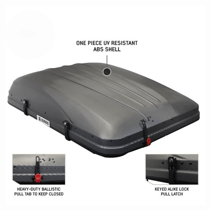 HD Bundu Cantilever Hard Shell Roof Top Tent, Grey Body & Green Rainfly