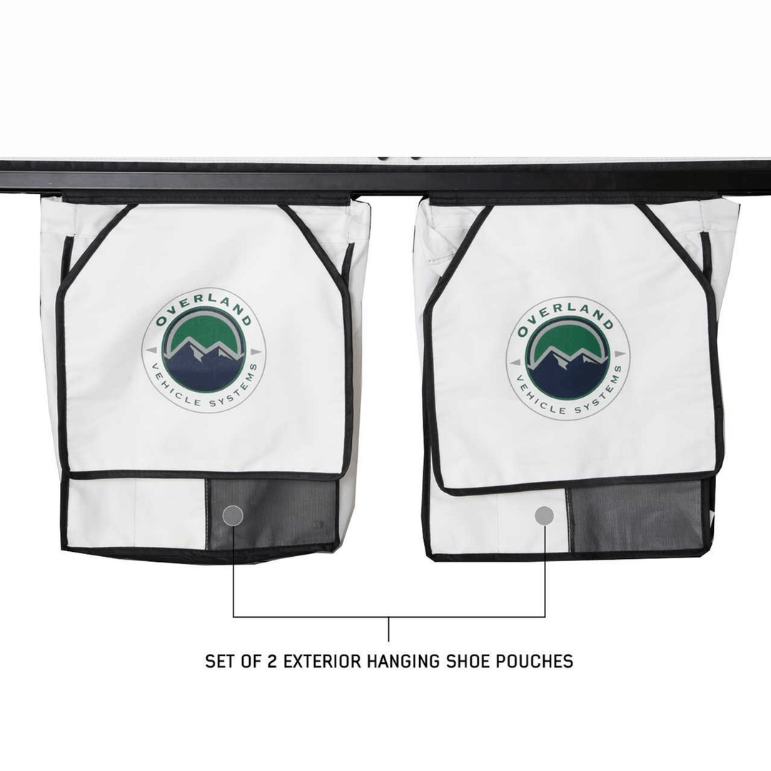 HD Nomadic 3 Arctic White Extended Soft Shell Roof Top Tent, White Body Dark Grey Rainfly