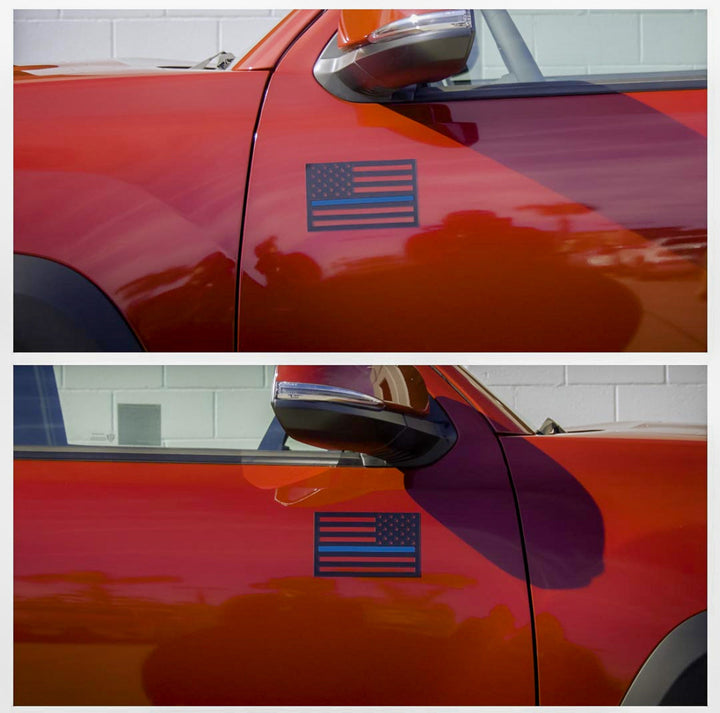 American Flag Vehicle Magnets - Black