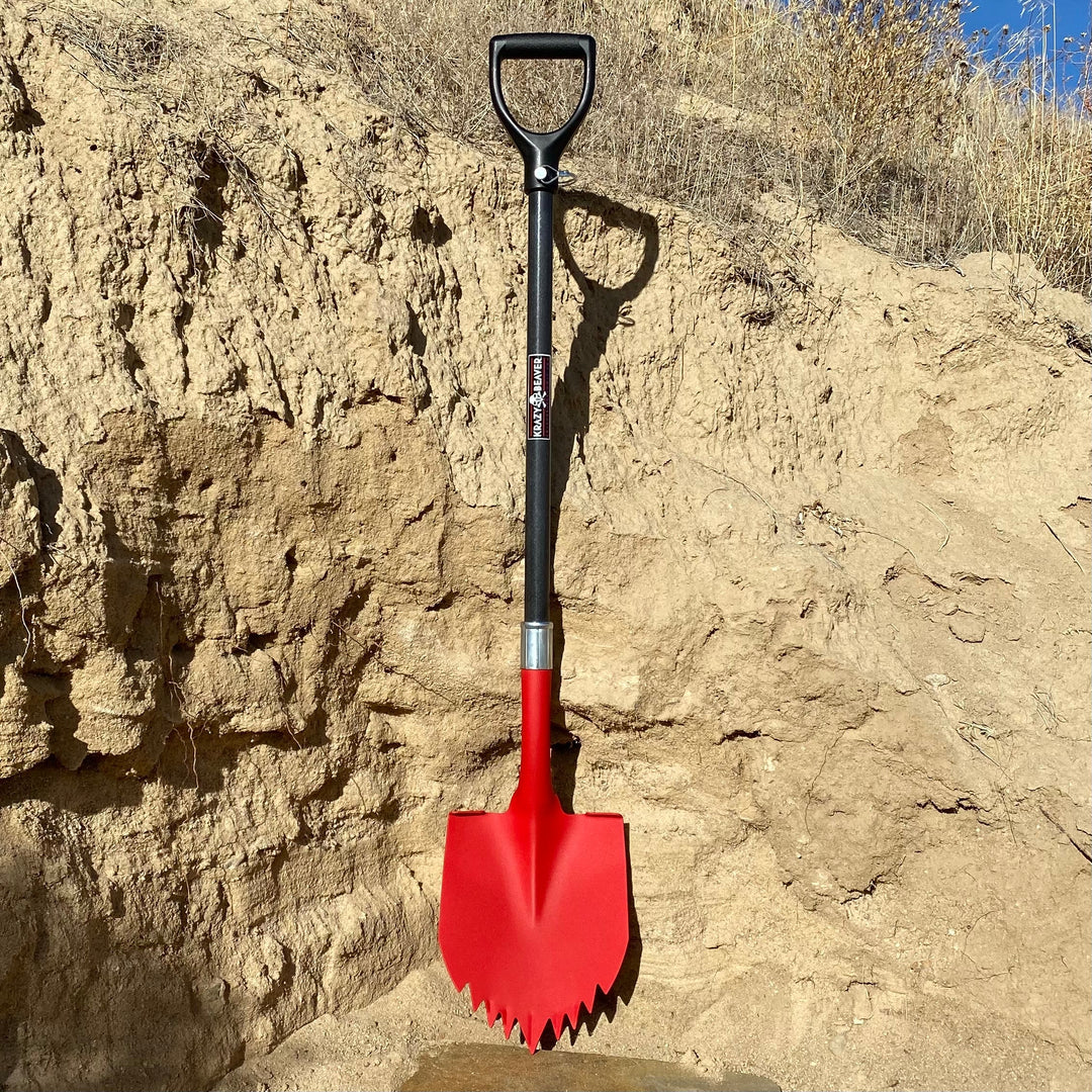 Krazy Beaver Shovel | Textured Red Head / Black Handle | XL