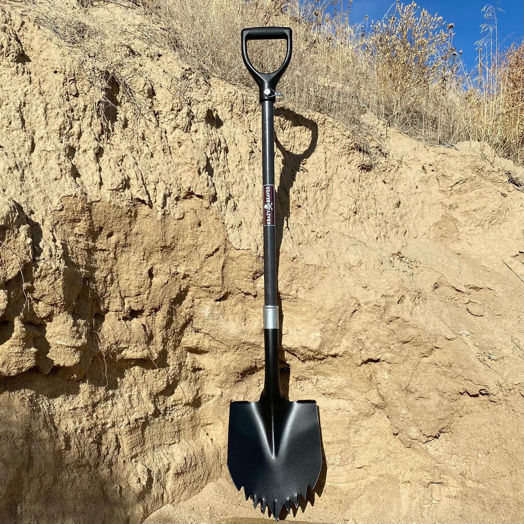 Krazy Beaver Shovel | Textured Black Head / Black Handle | XL