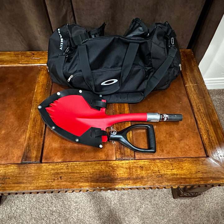 Krazy Beaver Mini Shovel | Textured Red Head / Black Handle | + Guard