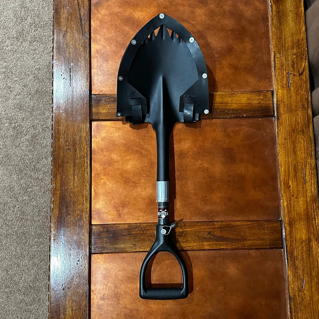 Krazy Beaver Mini Shovel | Textured Black Head / Black Handle | + Guard