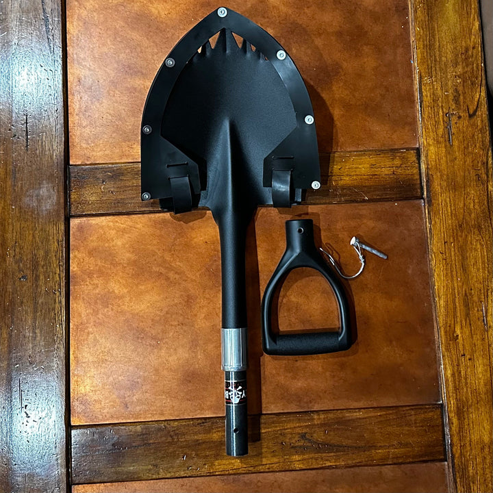 Krazy Beaver Mini Shovel | Textured Black Head / Black Handle | + Guard