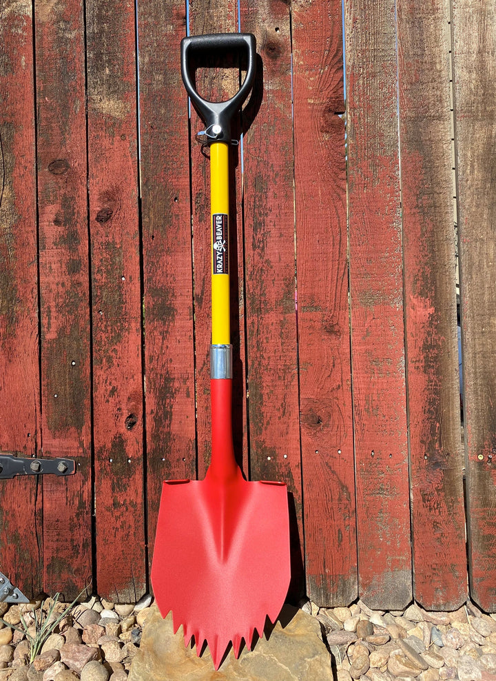 Krazy Beaver Shovel | Textured Red Head / Yellow Handle