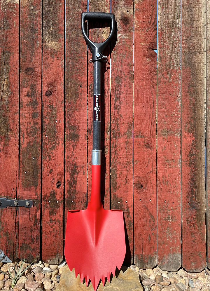 Krazy Beaver Shovel | Textured Red Head / Black Handle