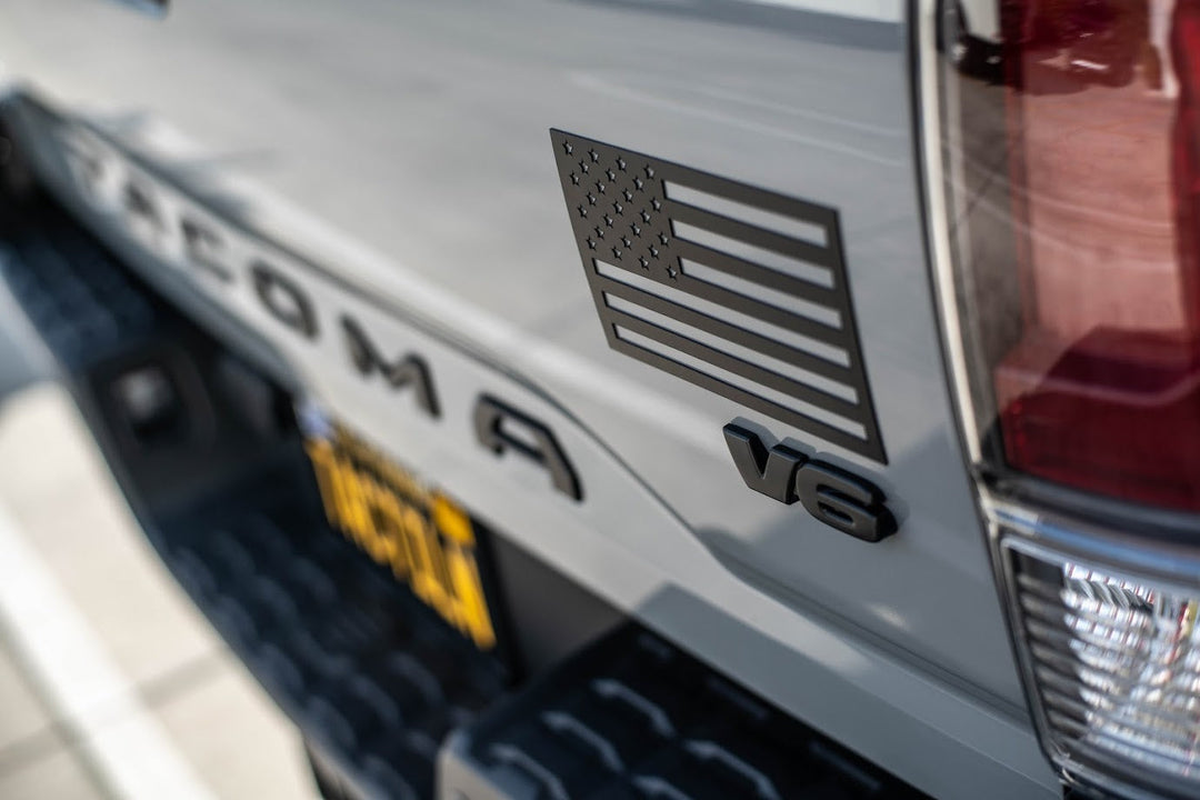 American Flag Vehicle Magnets - Black