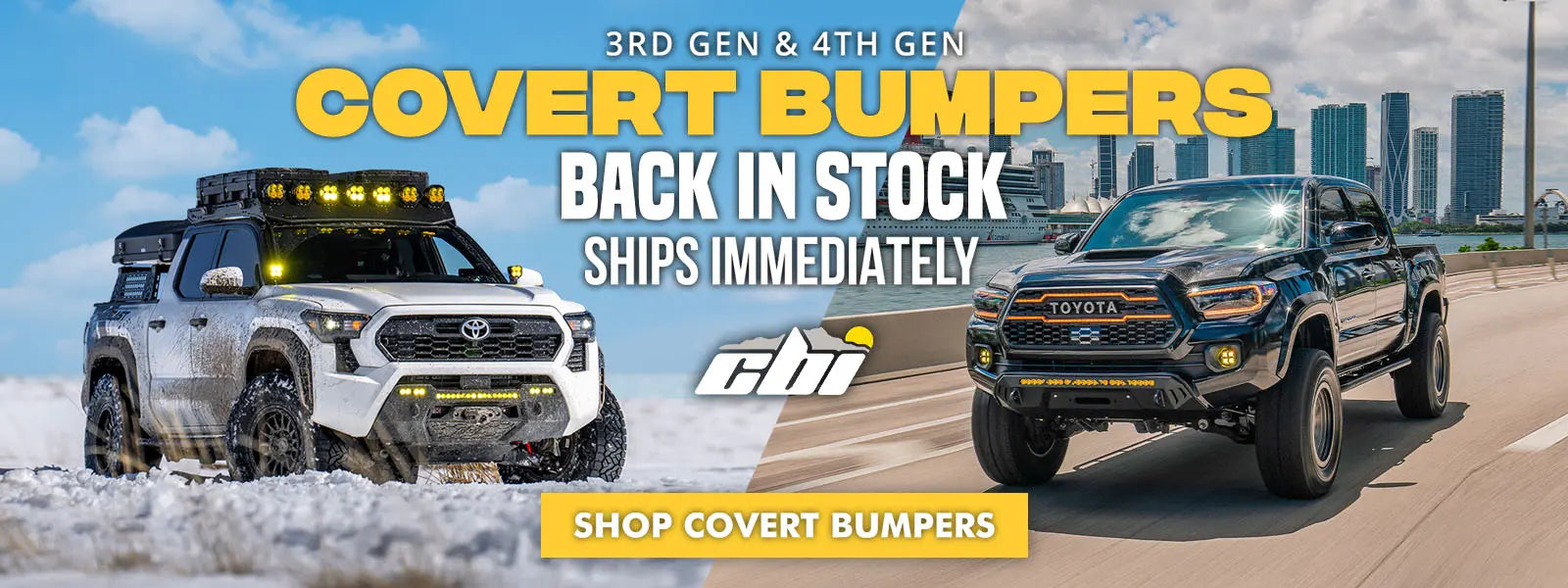 CBI Covert Bumpers - SHIP IMMEDIATELY