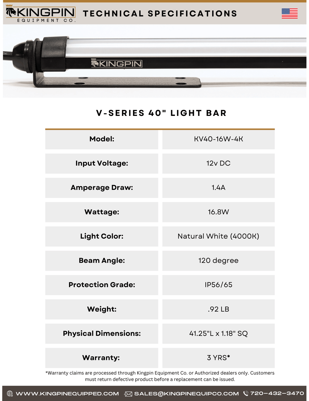 V-Series 40" Light Bar