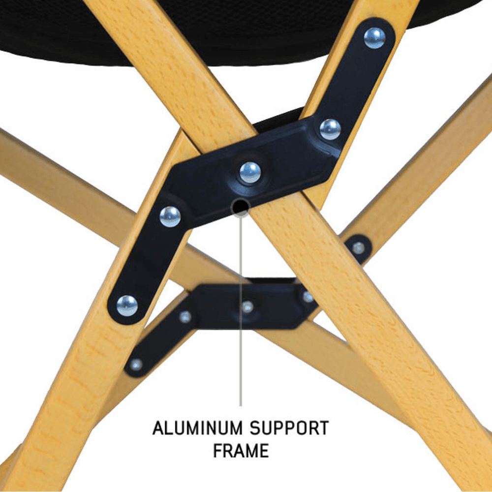 Kick It Camp Chair - Wood Base & Storage Bag