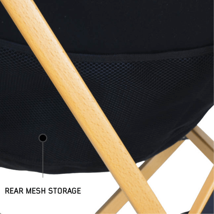 Kick It Camp Chair - Wood Base & Storage Bag
